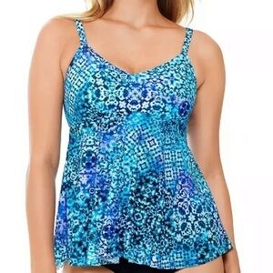 SWIM Solutions V Neck Tankini Swim Top